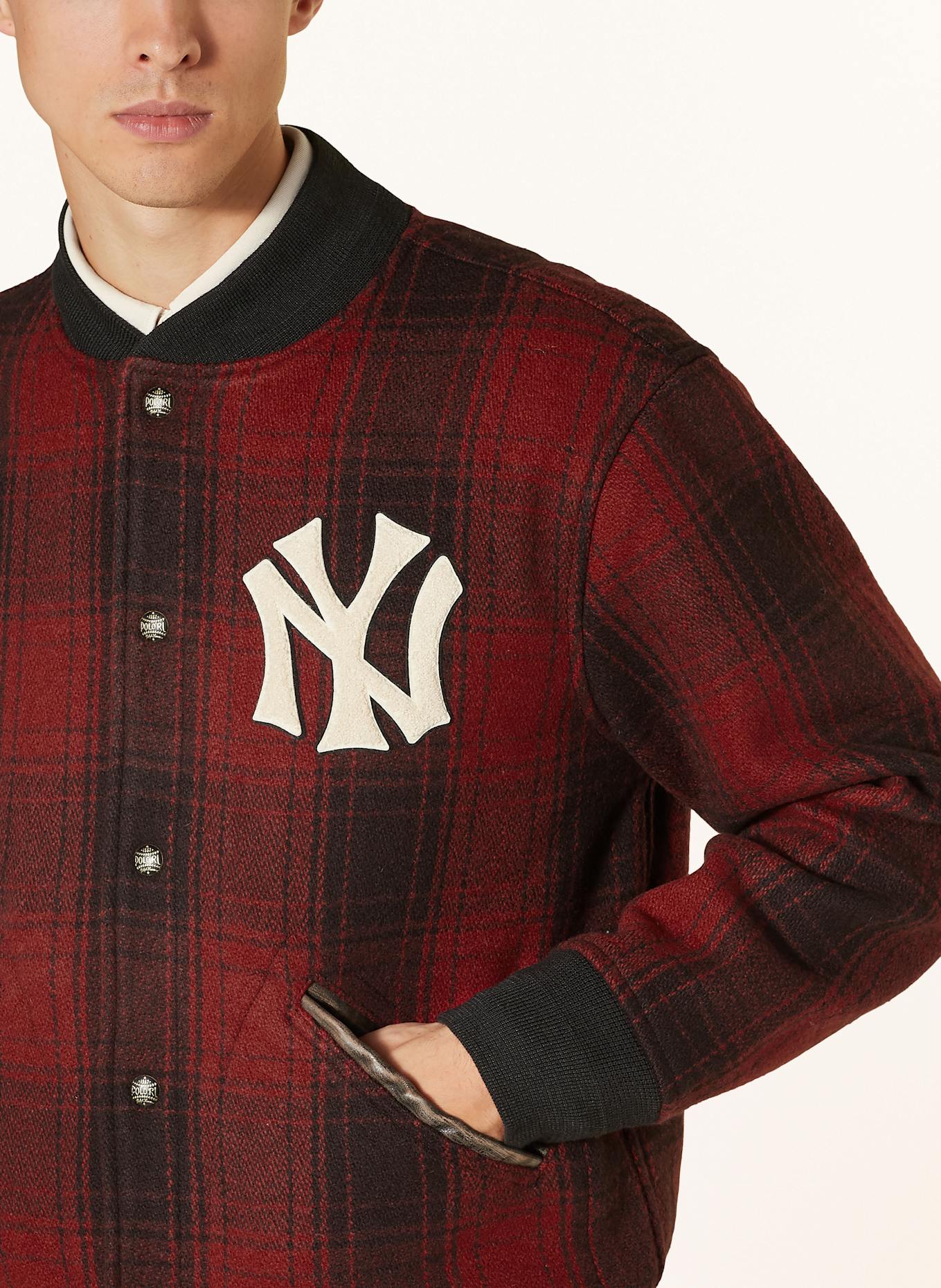 Black ralph lauren jacket red logo store