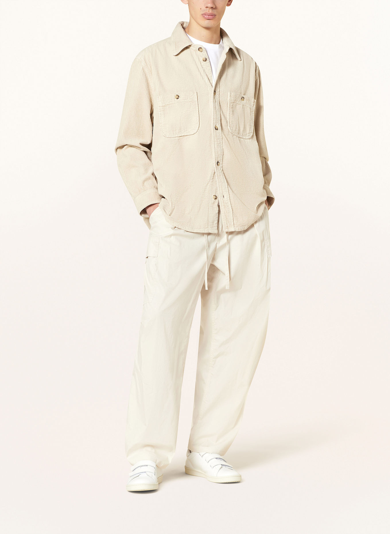 ISABEL MARANT Cordhemd NARIO Comfort Fit: ECRU