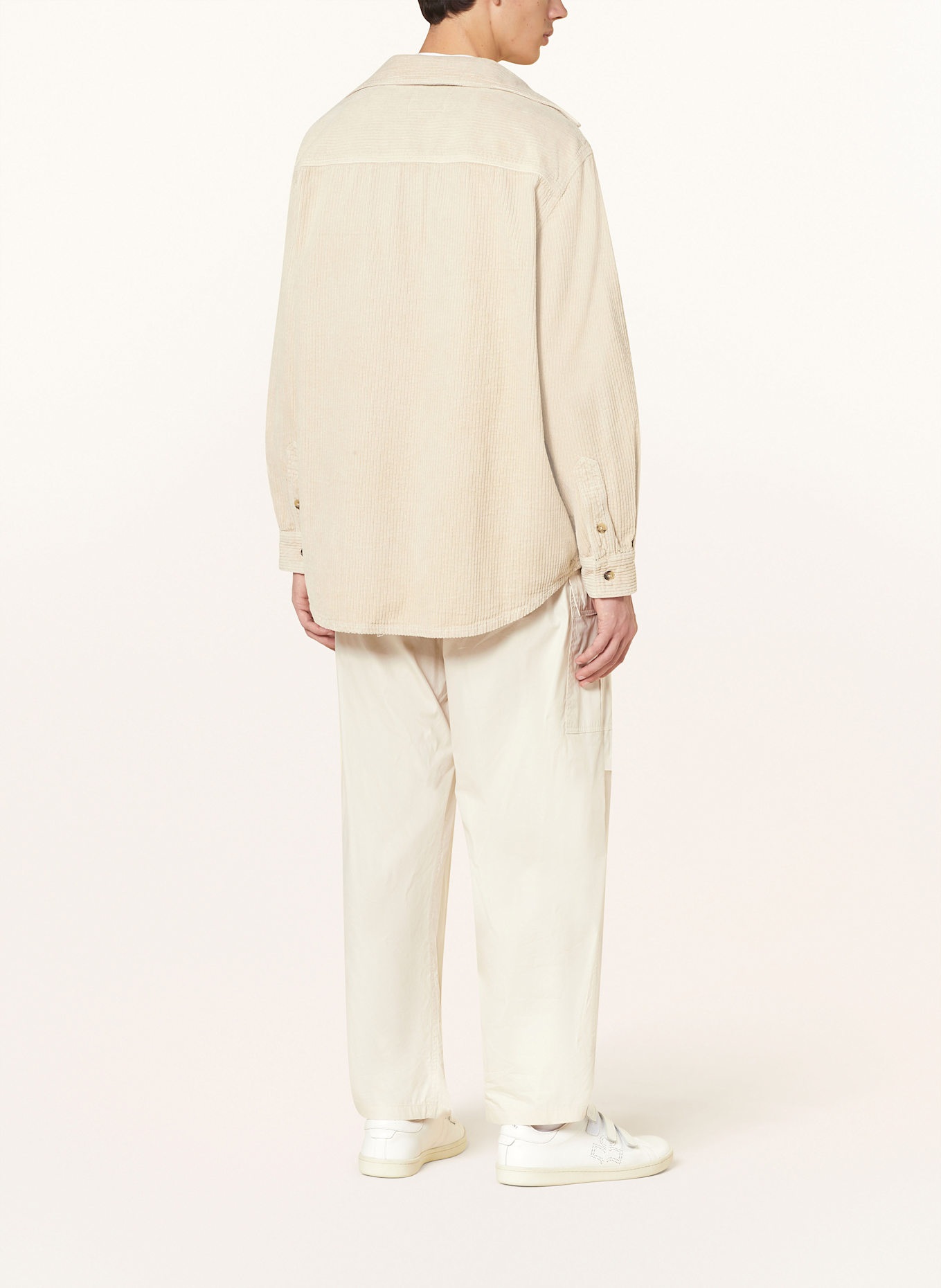 ISABEL MARANT Cordhemd NARIO Comfort Fit: ECRU