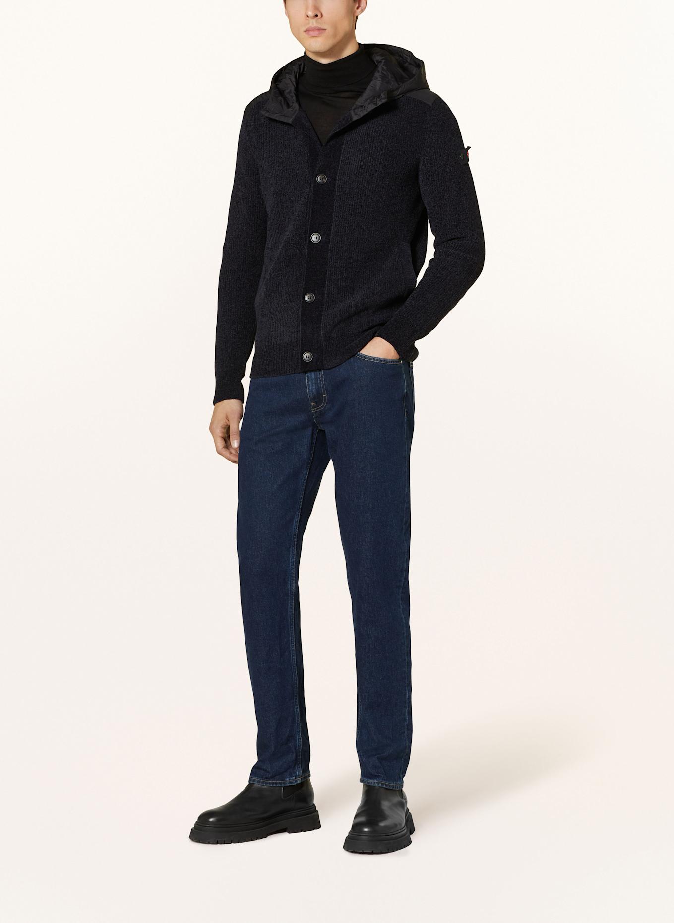 PEUTEREY Strickjacke HAYUK BMAT, Farbe: DUNKELBLAU/ DUNKELGRAU (Bild 2)