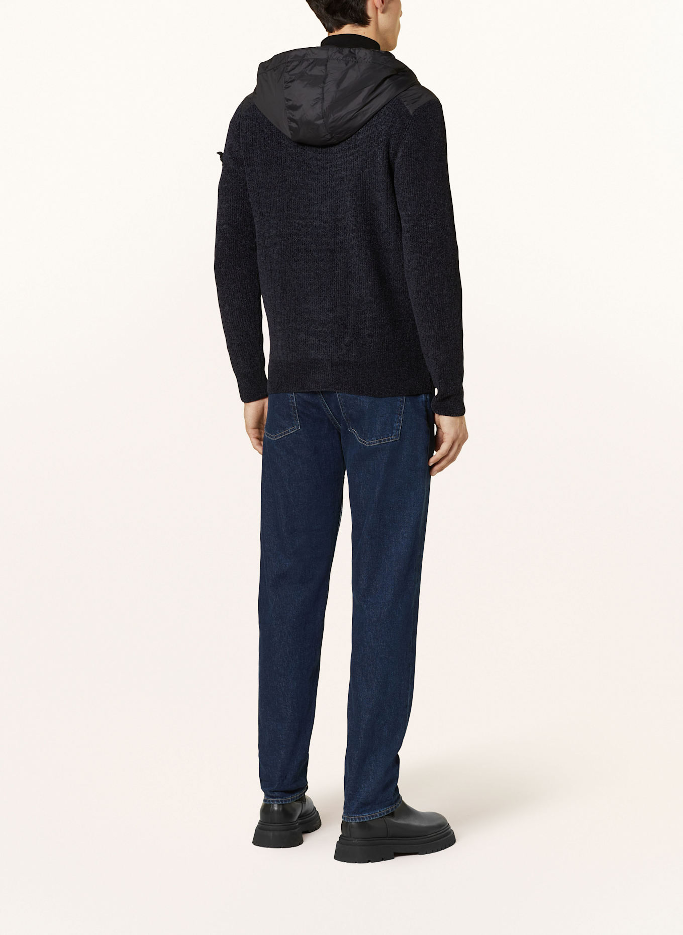 PEUTEREY Strickjacke HAYUK BMAT, Farbe: DUNKELBLAU/ DUNKELGRAU (Bild 3)