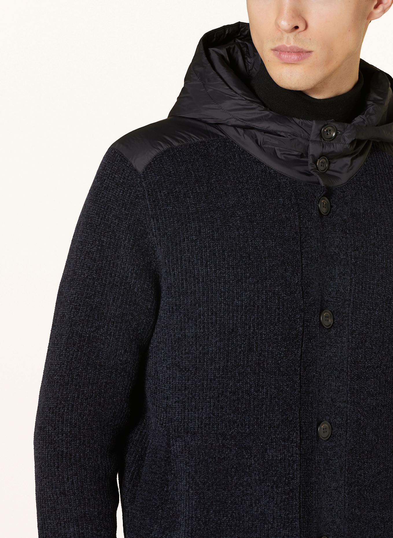 PEUTEREY Strickjacke HAYUK BMAT, Farbe: DUNKELBLAU/ DUNKELGRAU (Bild 5)