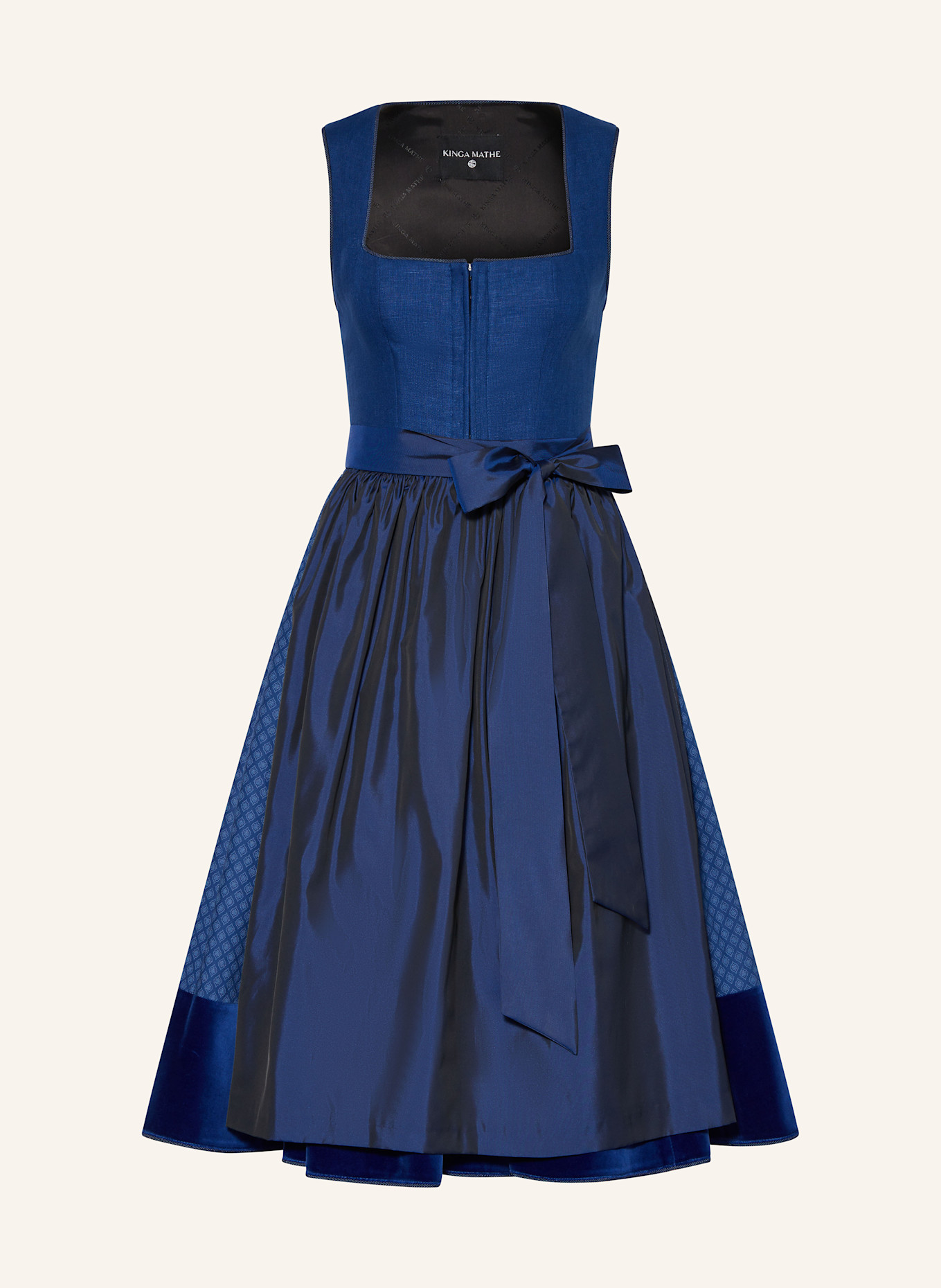 KINGA MATHE Dirndl JUBILÄUMSDIRNDL, Farbe: BLAU/ HELLBLAU (Bild 1)