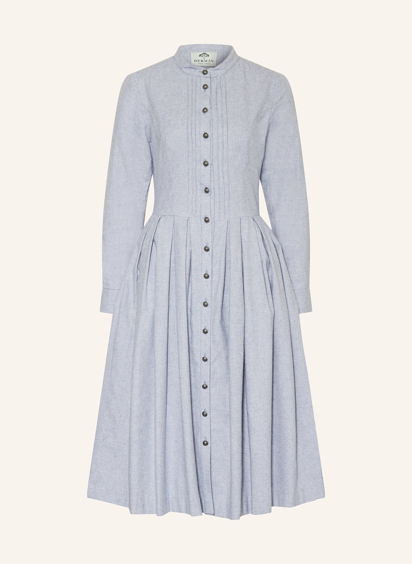 BERWIN & WOLFF Trachtenkleid aus Flanell: HELLBLAU