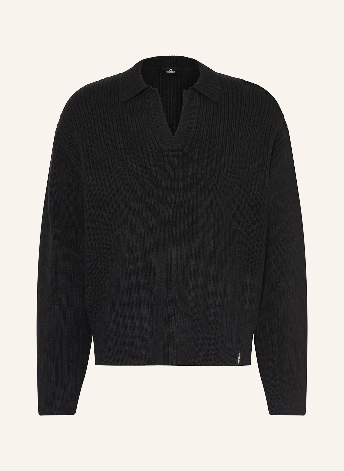 REPRESENT Sweater: BLACK