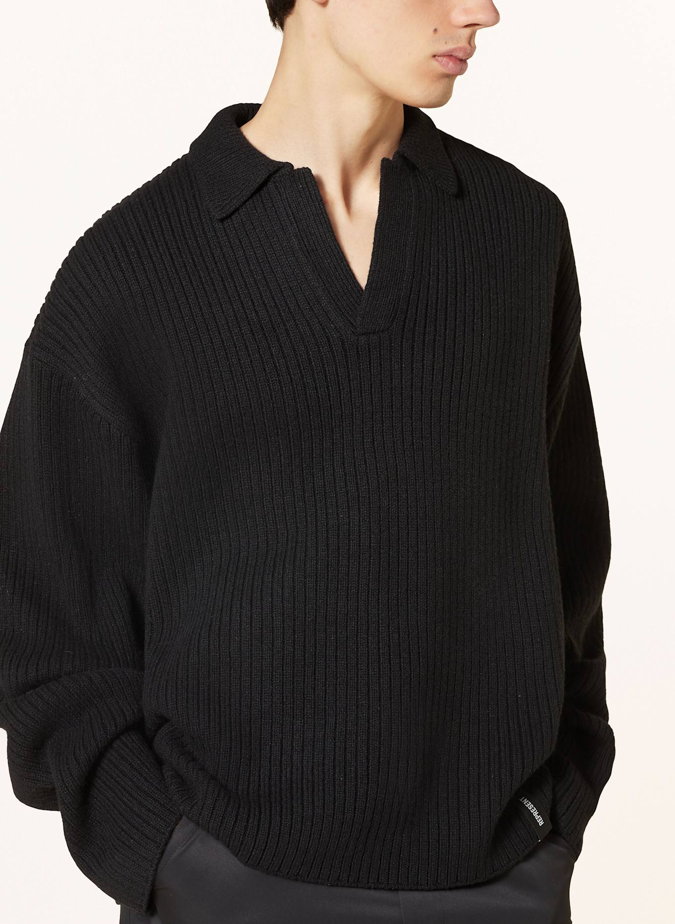 REPRESENT Sweater: BLACK