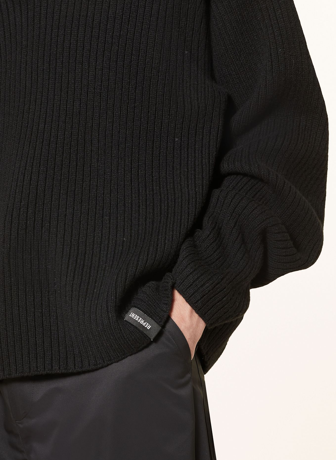 REPRESENT Sweater: BLACK