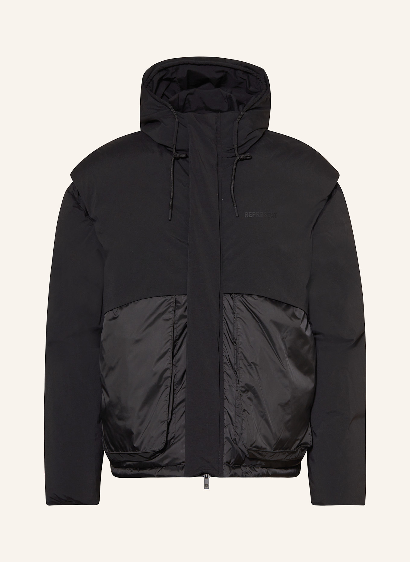 REPRESENT Down jacket in black