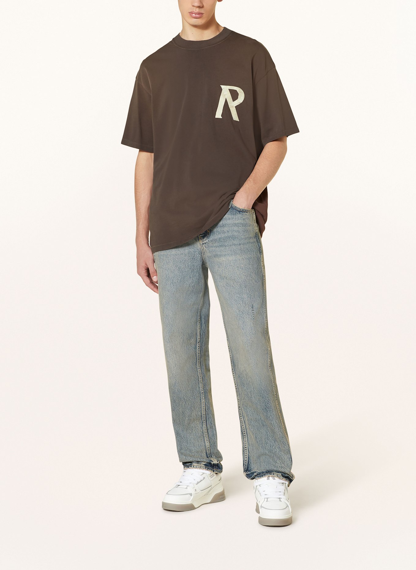 REPRESENT Tričko: HNĚDÁ