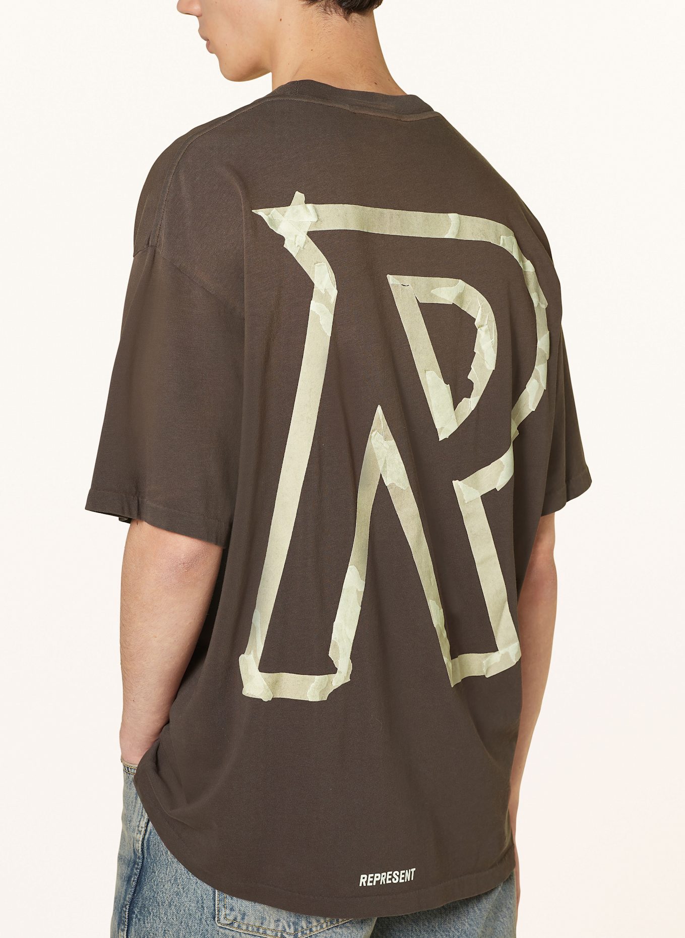 REPRESENT Tričko: HNĚDÁ