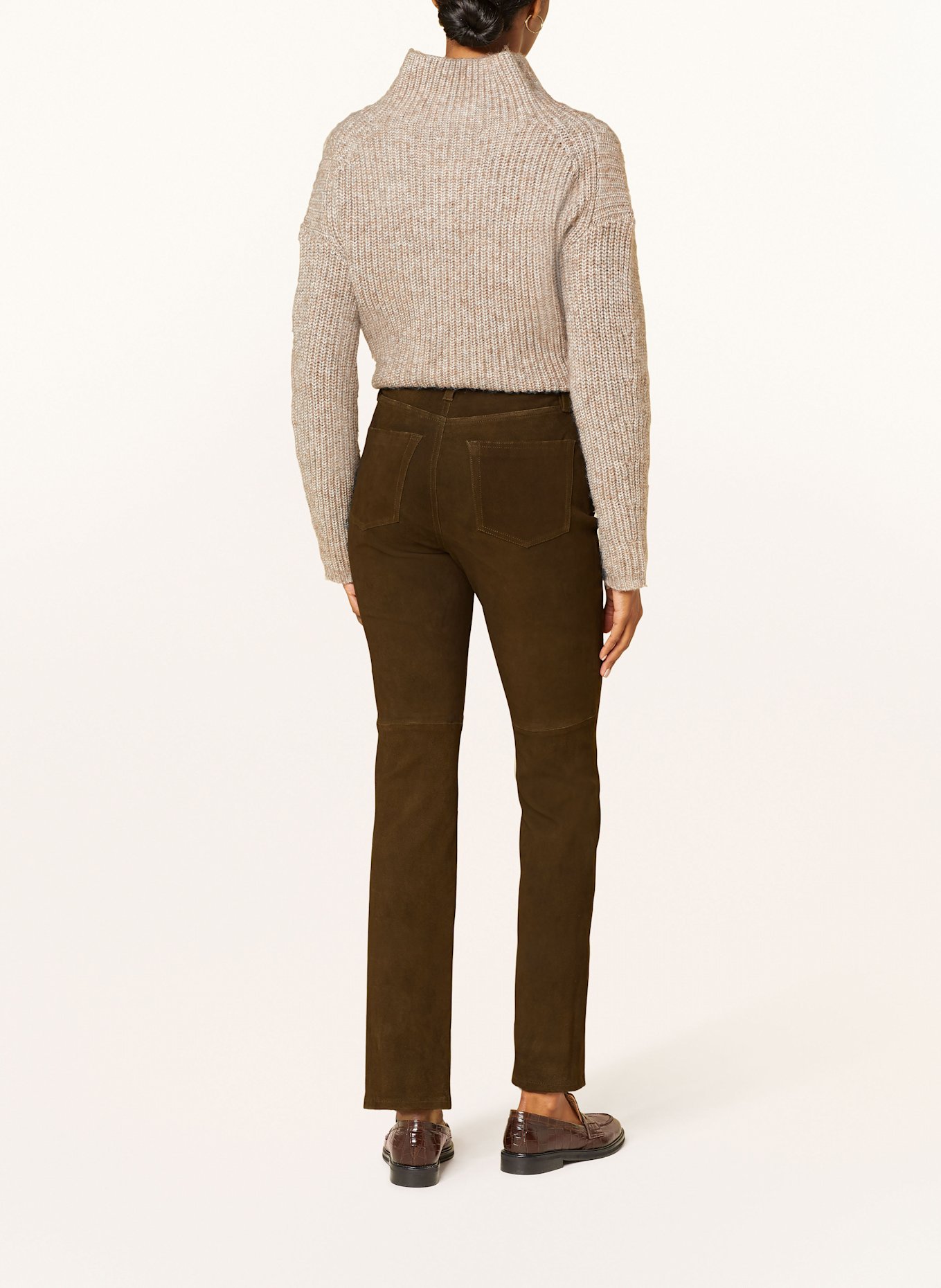 LAUREN RALPH LAUREN Leather trousers