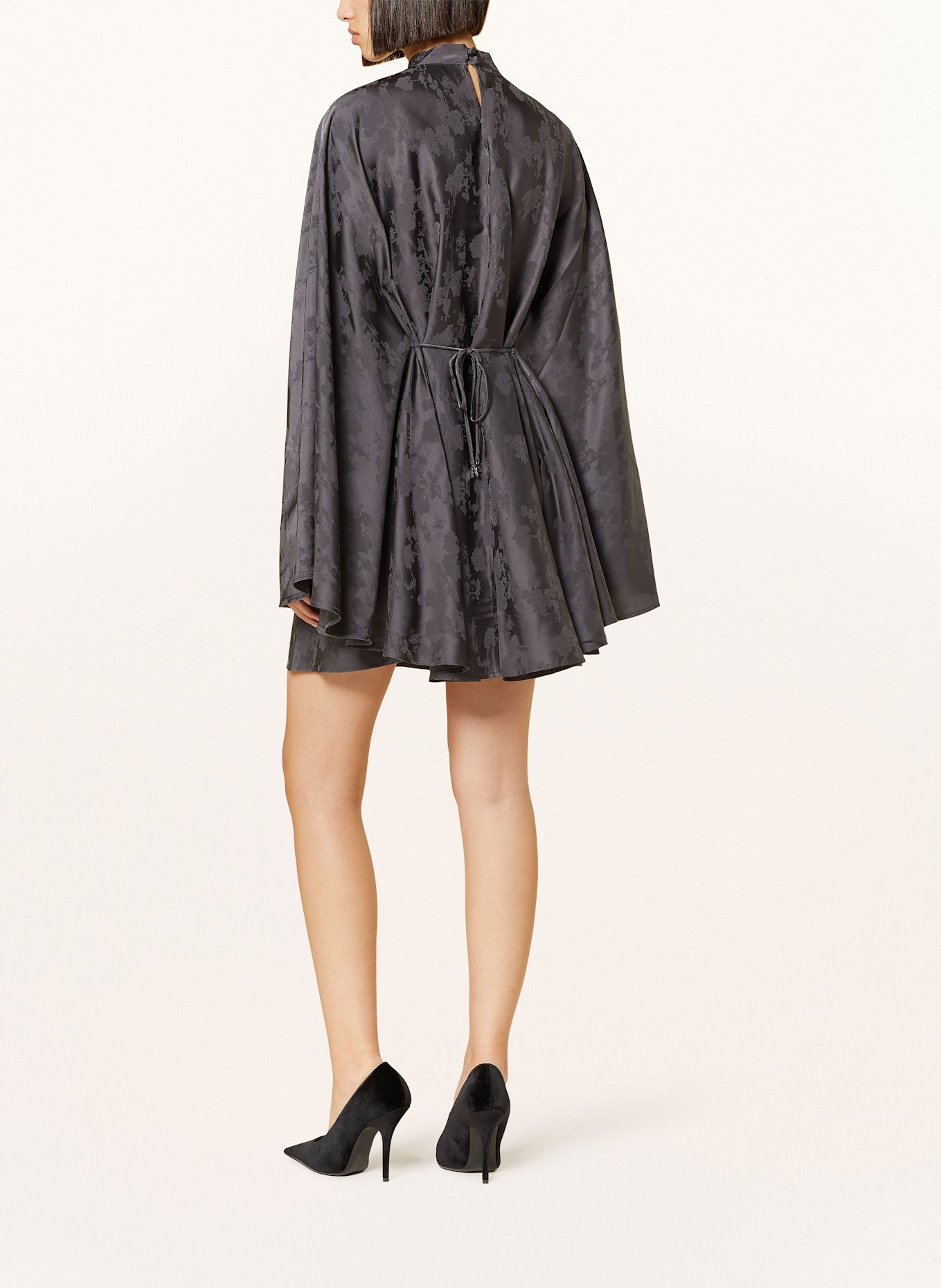 ROTATE Jacquard-Kleid: DUNKELGRAU