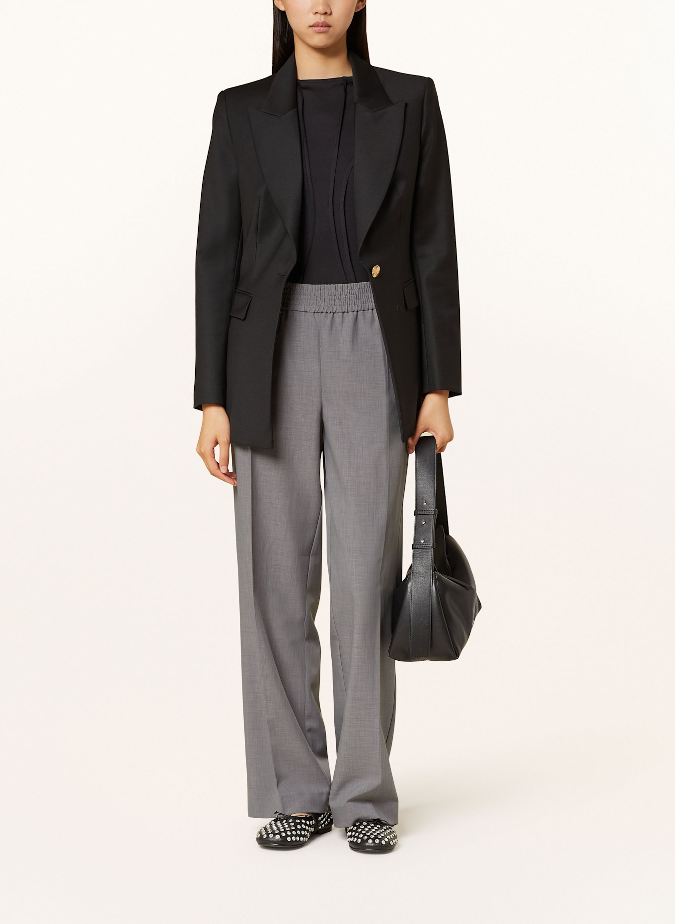 Herskind Wide leg trousers PINKY, Color: GRAY (Image 2)