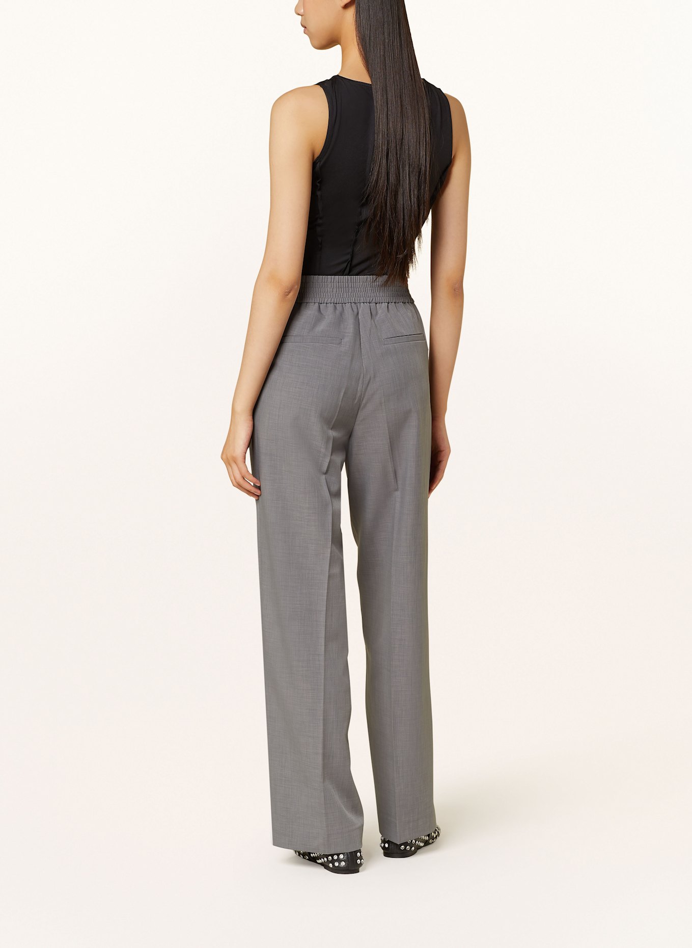 Herskind Wide leg trousers PINKY, Color: GRAY (Image 3)