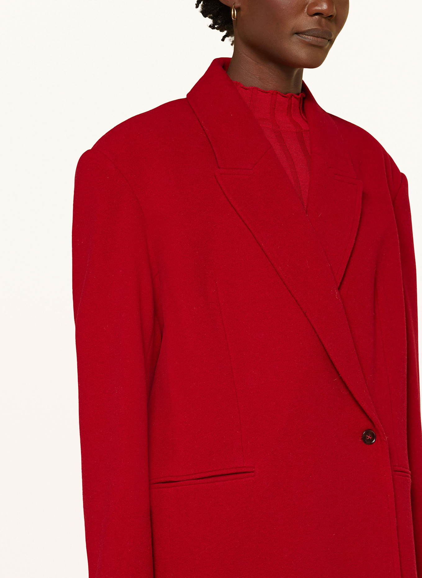 Herskind Oversized-Mantel DREW: ROT