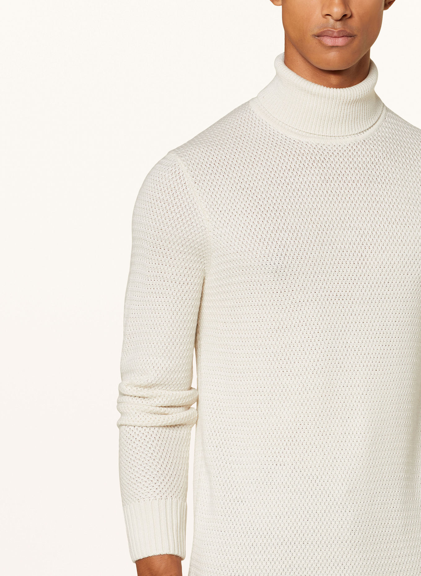 STRELLSON Turtleneck sweater HAMILTON, Color: ECRU (Image 4)