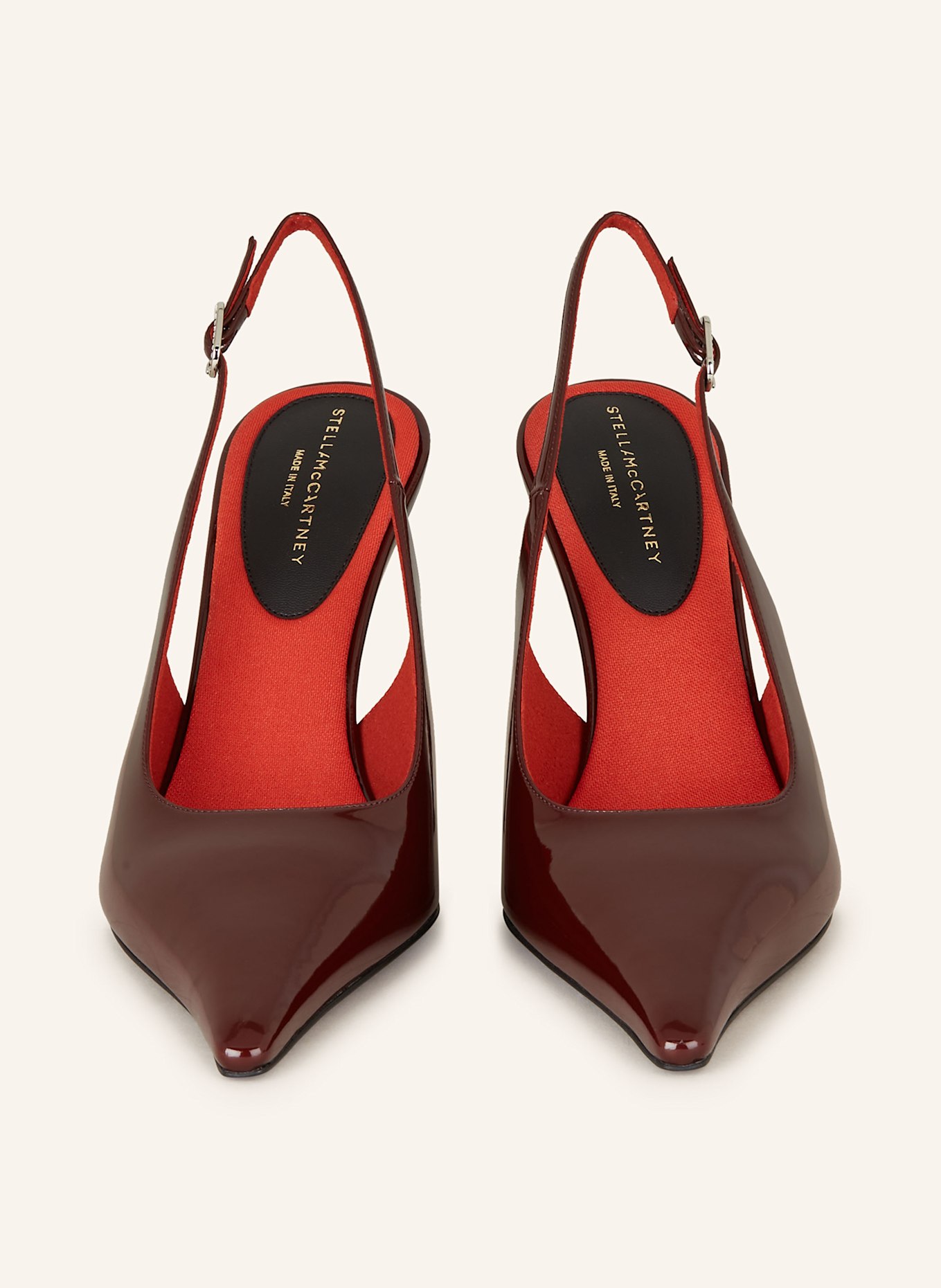 STELLA McCARTNEY Slingpumps ELSA mit Schmucksteinen: DUNKELROT