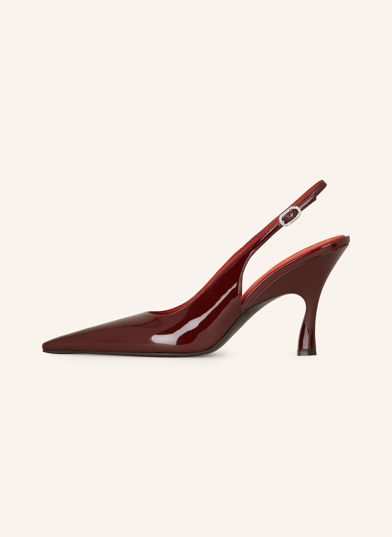 STELLA McCARTNEY Slingpumps ELSA mit Schmucksteinen: DUNKELROT