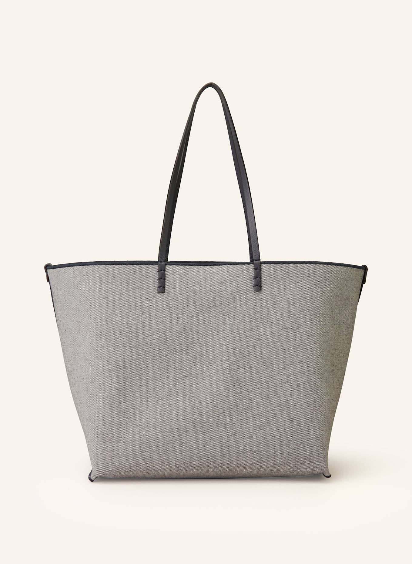 FENDI Shopper ROLL LARGE with pouch in dark blue blue gray