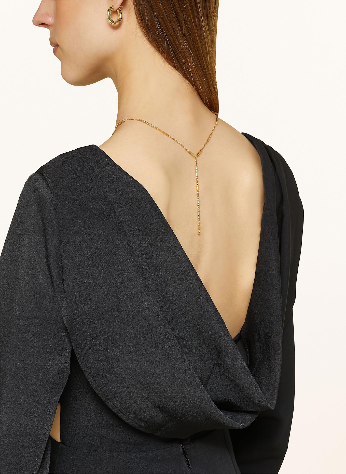 LIPSY Koktejlové šaty s průstřihy: ČERNÁ