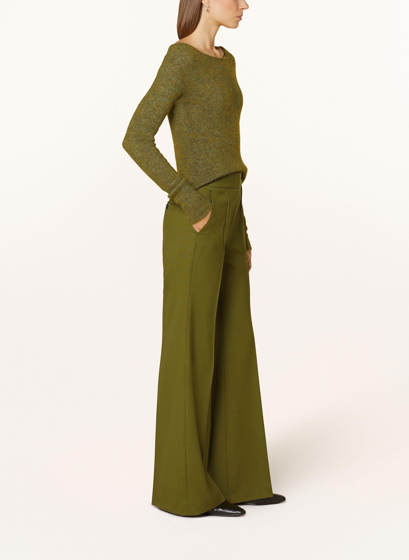 windsor. Wide leg trousers, Color: OLIVE (Image 4)