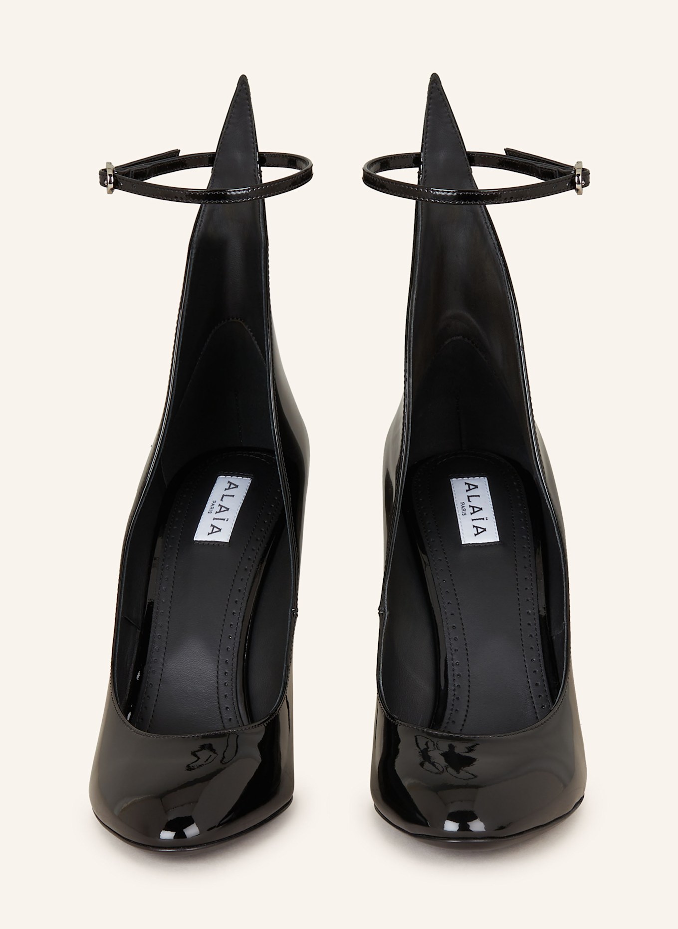 ALAÏA Lack-Pumps: SCHWARZ