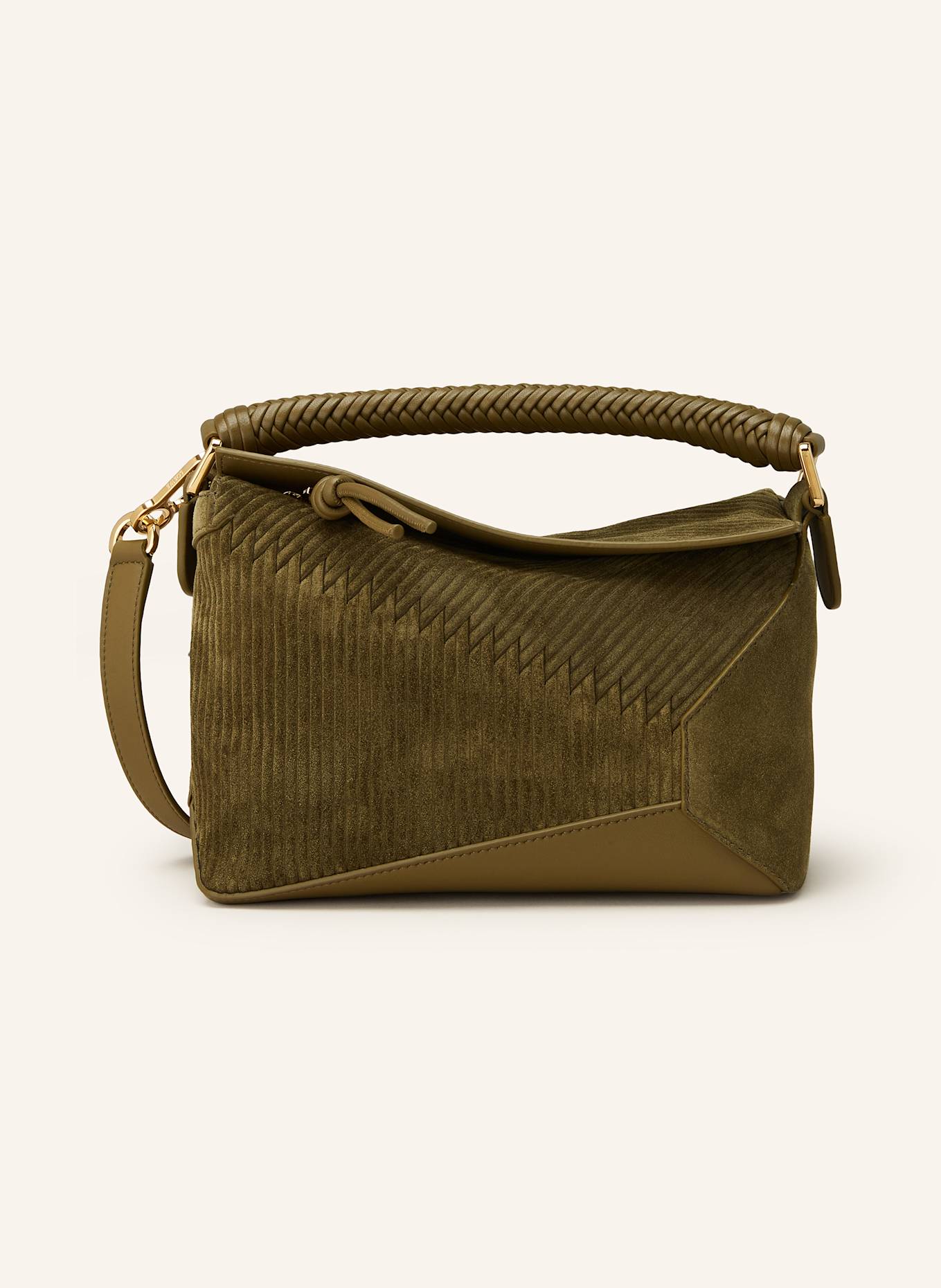 LOEWE Handbag PUZZLE SMALL in olive