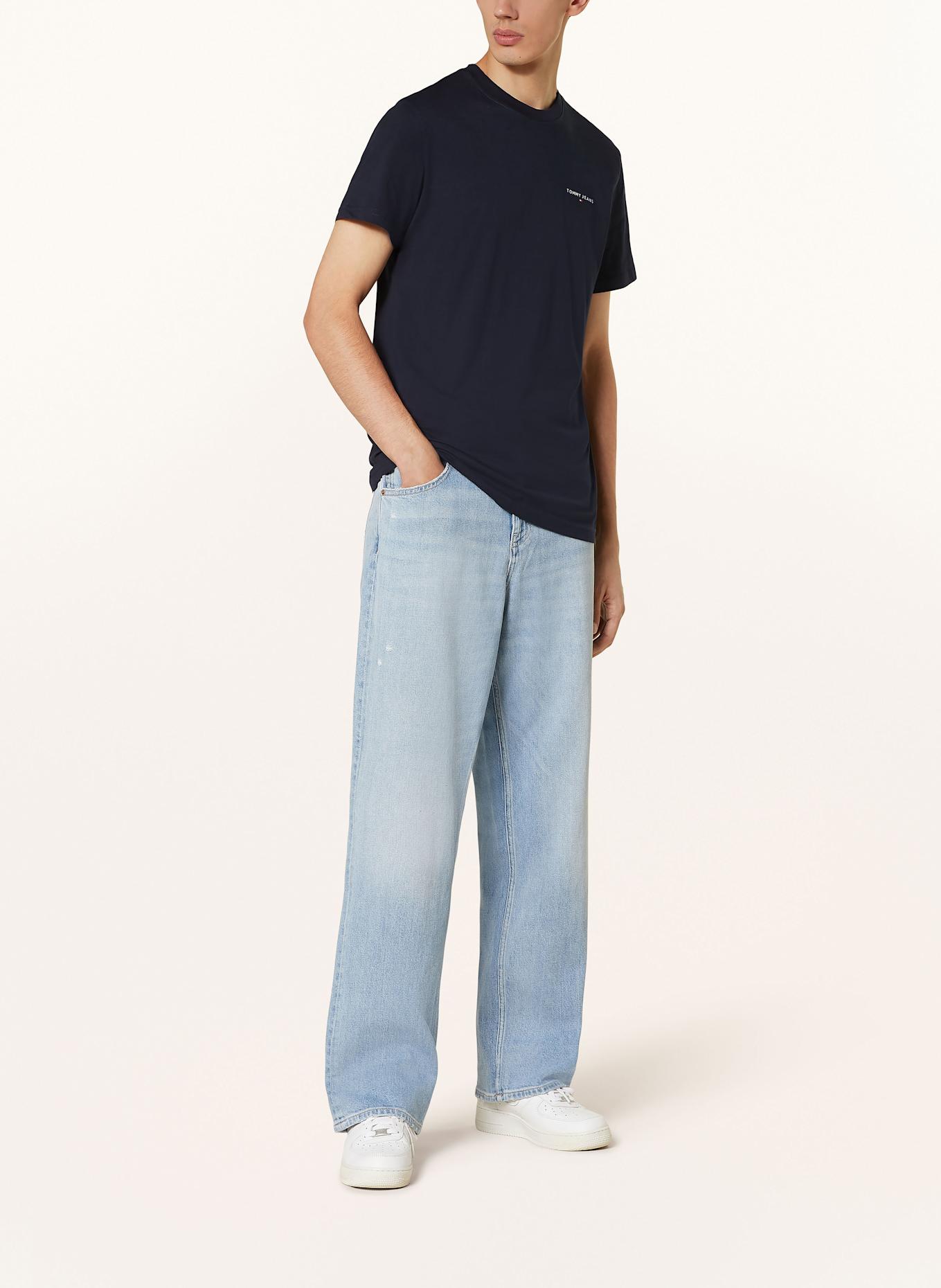 TOMMY JEANS Tričko: TMAVĚ MODRÁ