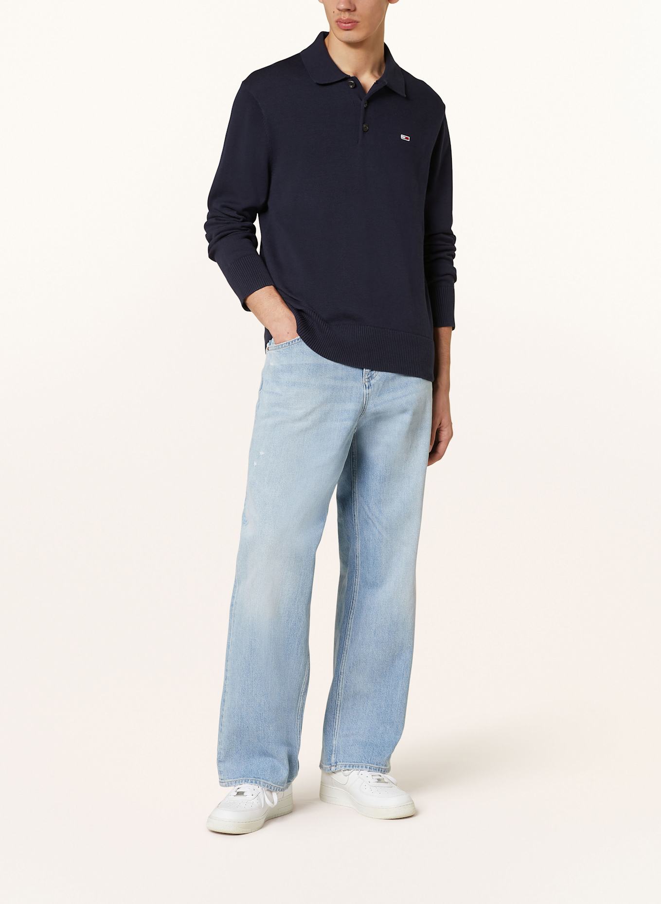 TOMMY JEANS Polo en maille: BLEU FONCÉ