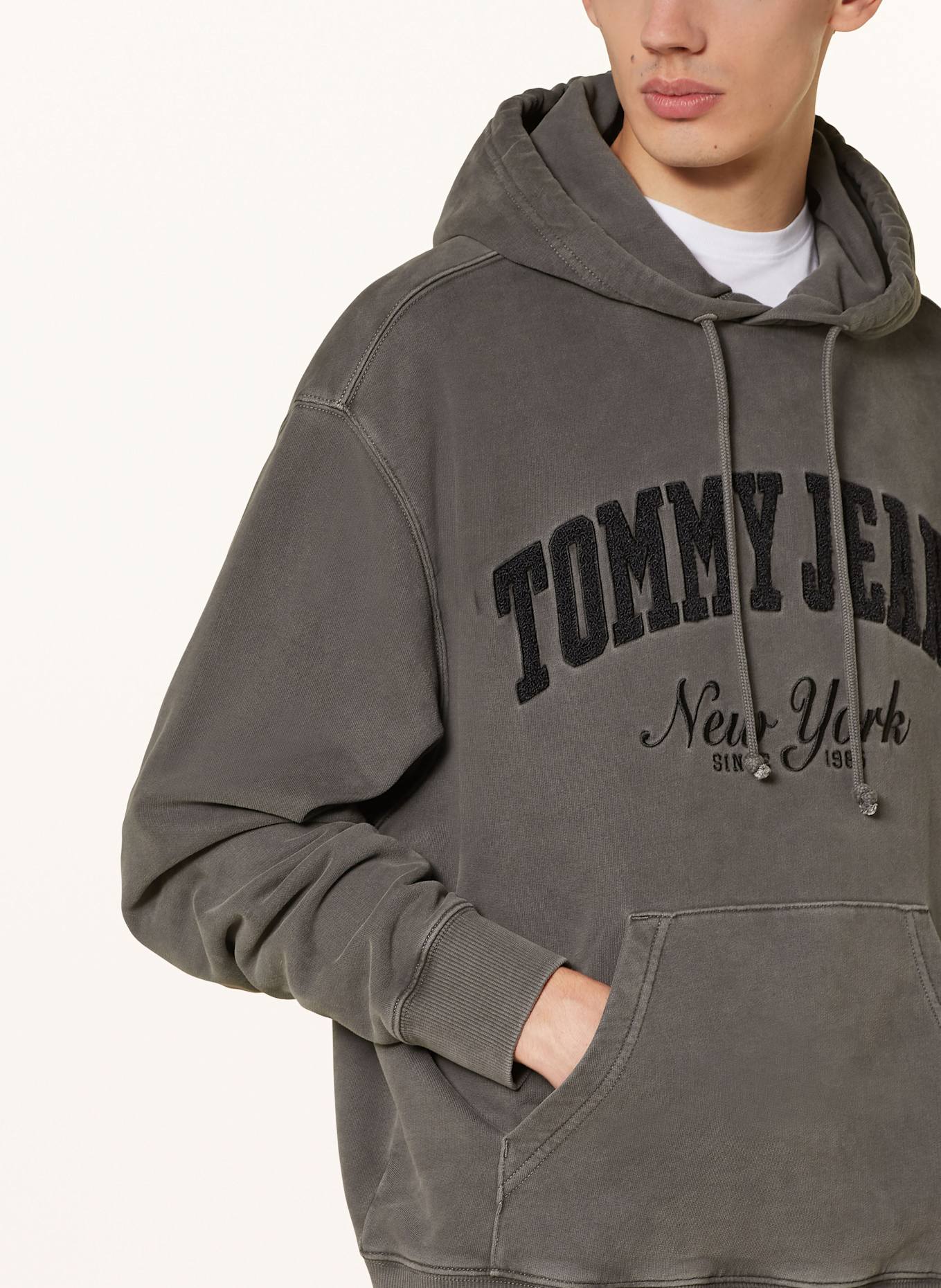 Tommy Hoodie Anthrazit Herren New York Tommy Hilfiger Jacke