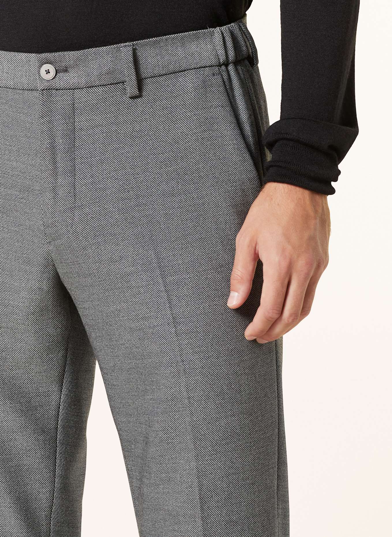 PAUL Spodnie garniturowe extra slim fit z dżerseju, Kolor: 940 Charcoal (Obrazek 6)