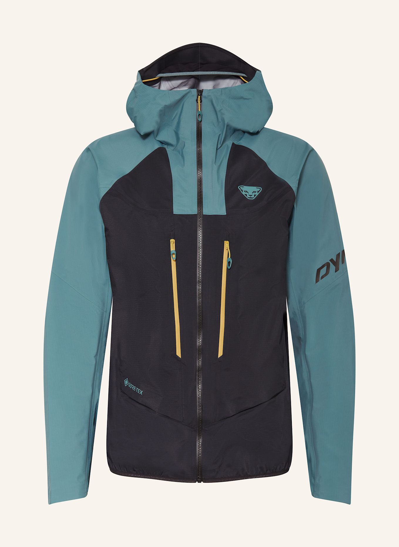DYNAFIT TLT GTX hardshell jacket in dark blue/ teal
