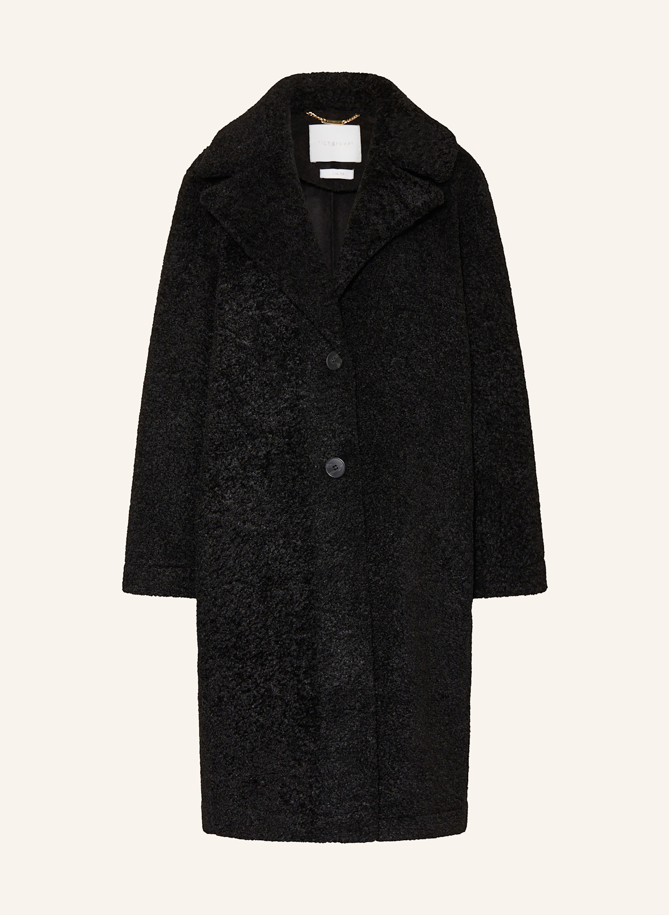 Black teddy coat zara deals