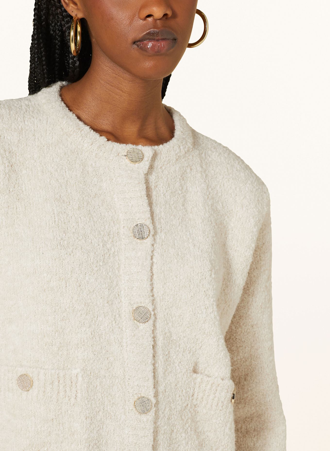 Rich & Royal cardigan: CRÈME