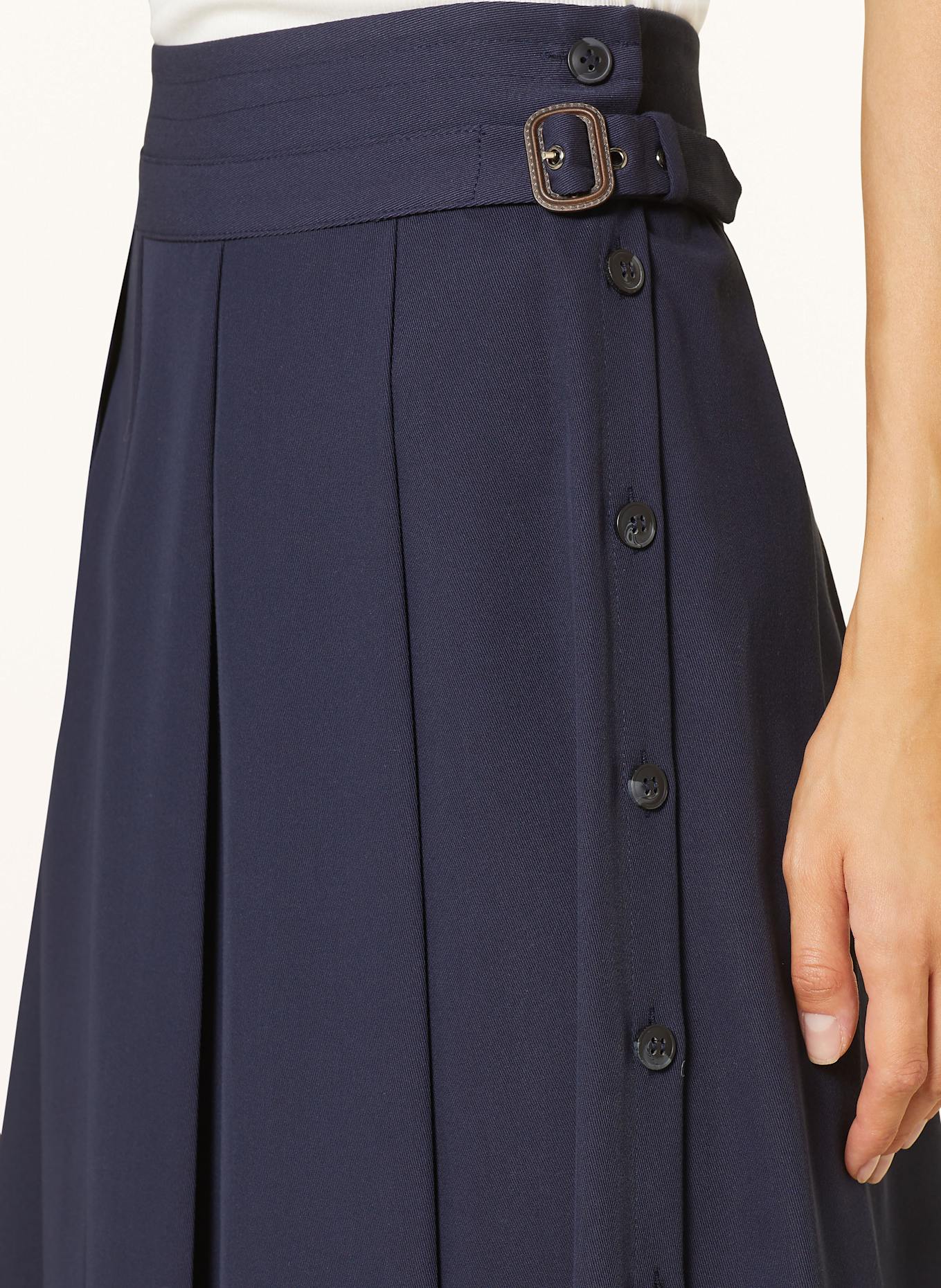 rich&royal Pleated skirt, Color: DARK BLUE (Image 4)