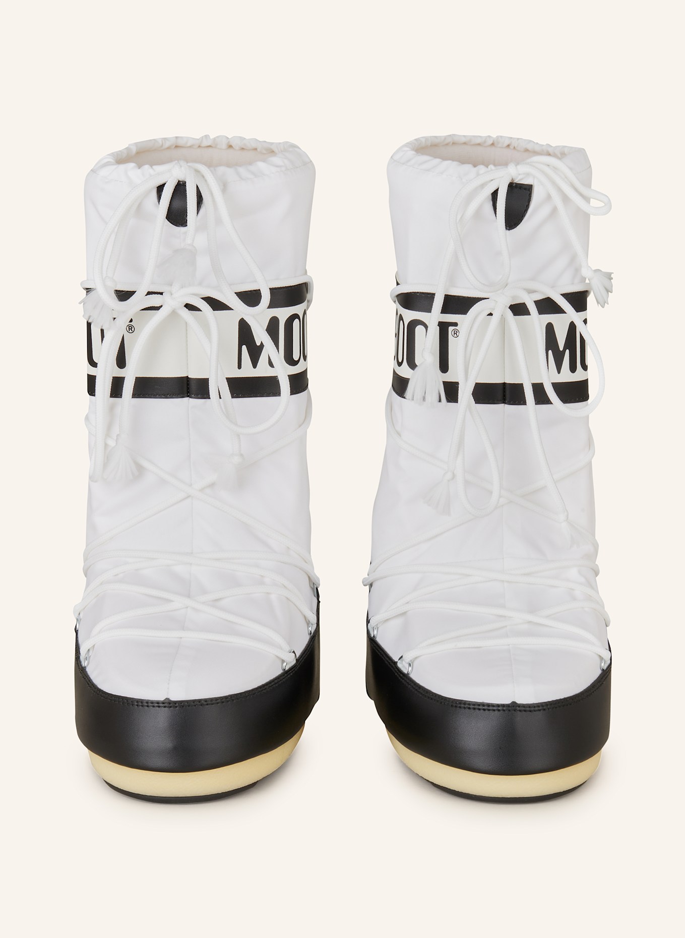 MOON BOOT Moon boots ICON NYLON: BLACK / WHITE