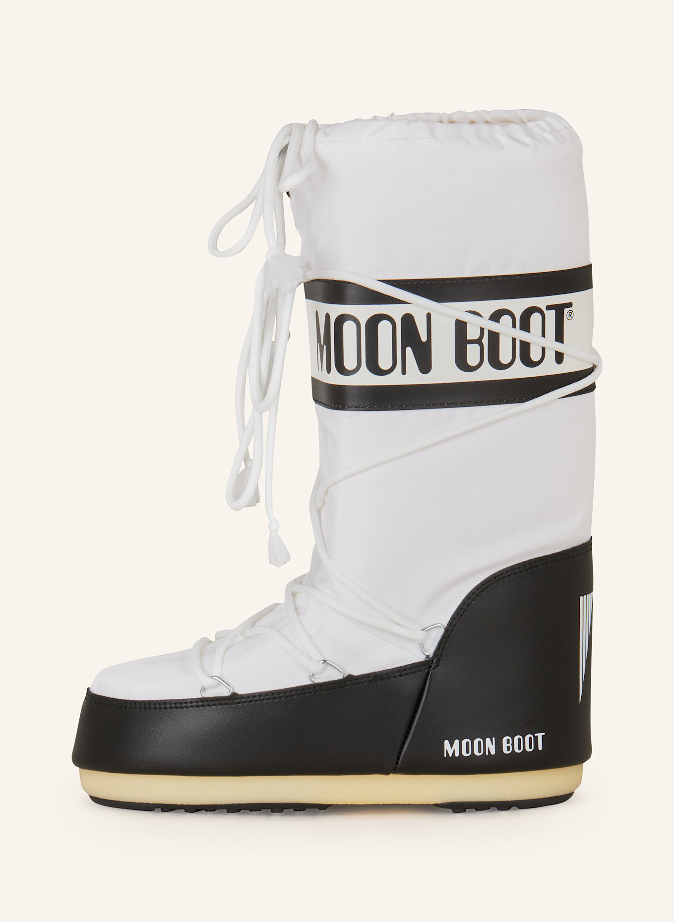 MOON BOOT Moon boots ICON NYLON: BLACK / WHITE