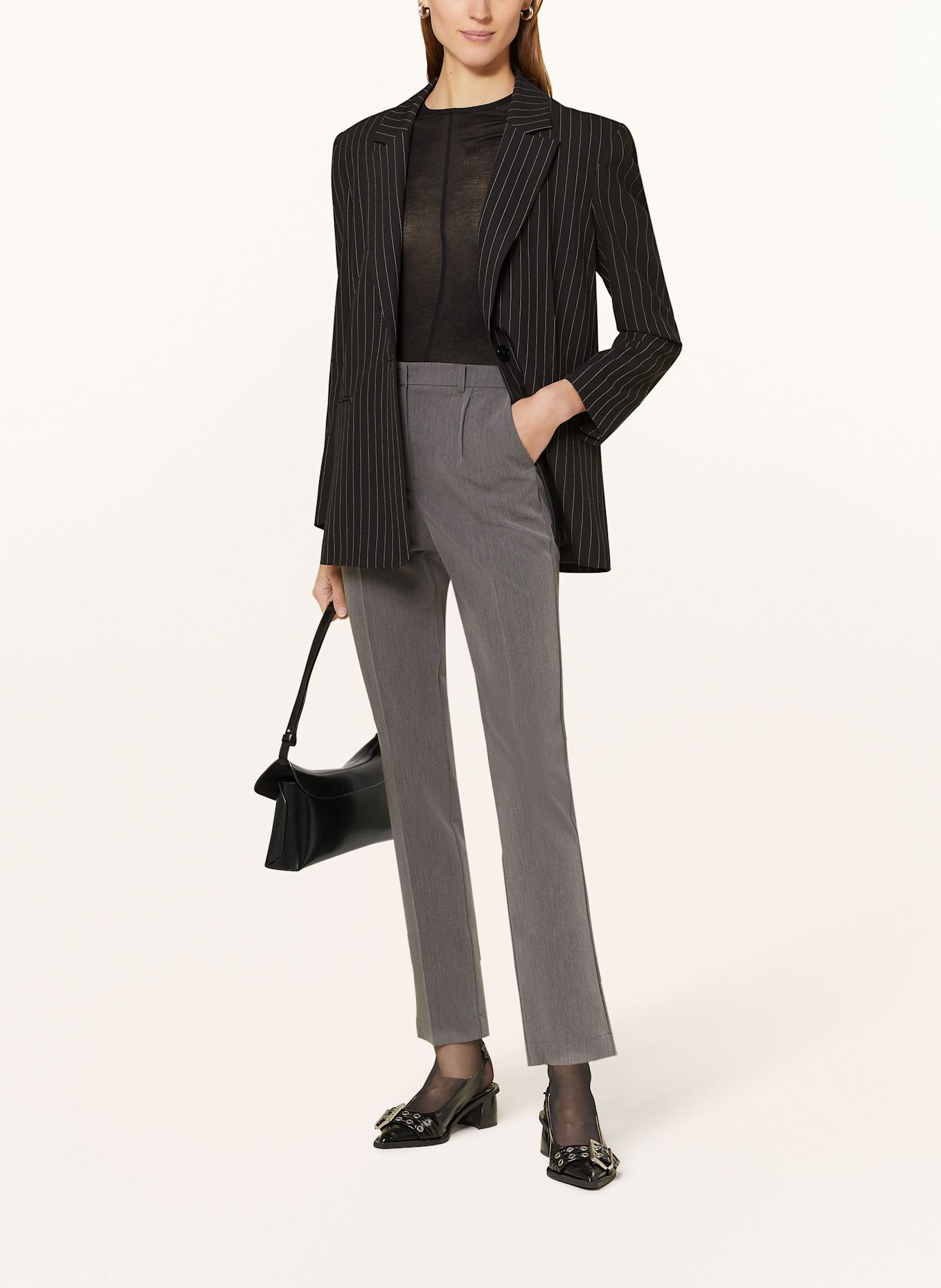 PATRIZIA PEPE 7/8 pants, Color: GRAY (Image 2)