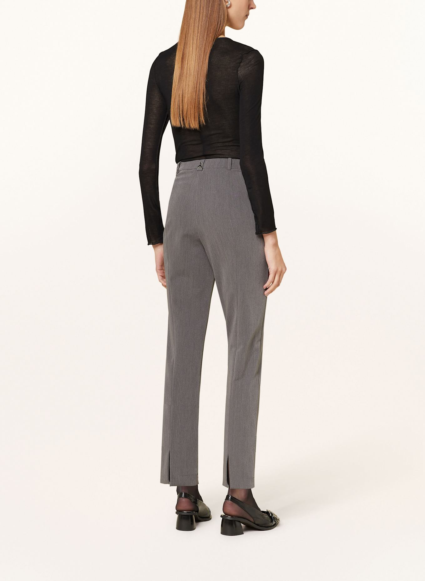 PATRIZIA PEPE 7/8 pants, Color: GRAY (Image 3)