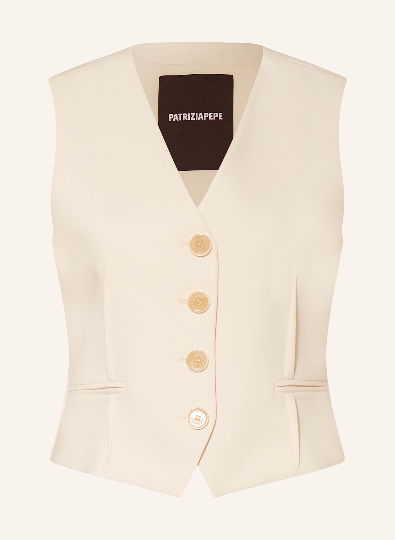 White blazer vest top
