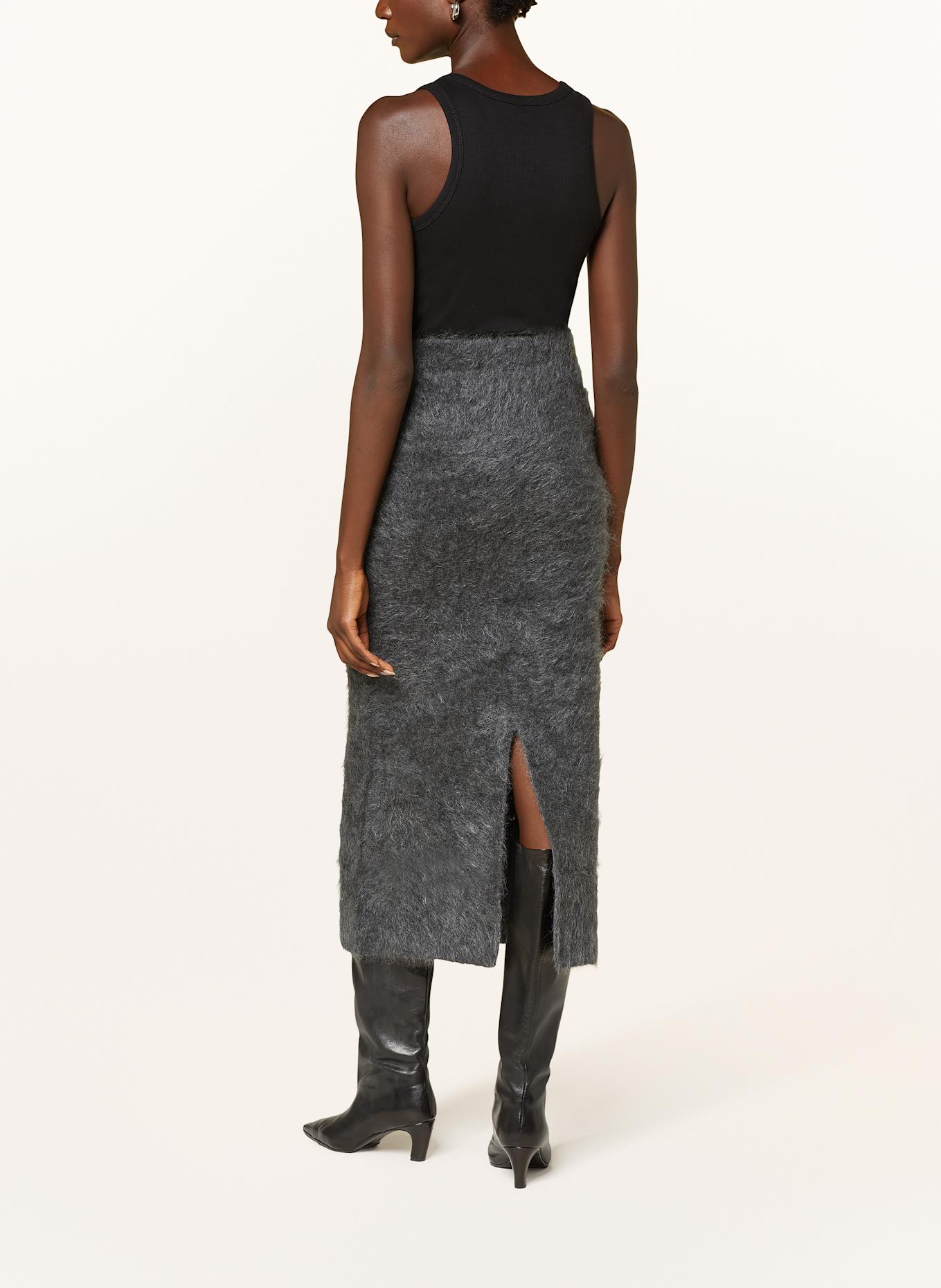 BY MALENE BIRGER Knit skirt ESTILLE with mohair, Color: DARK GRAY (Image 3)