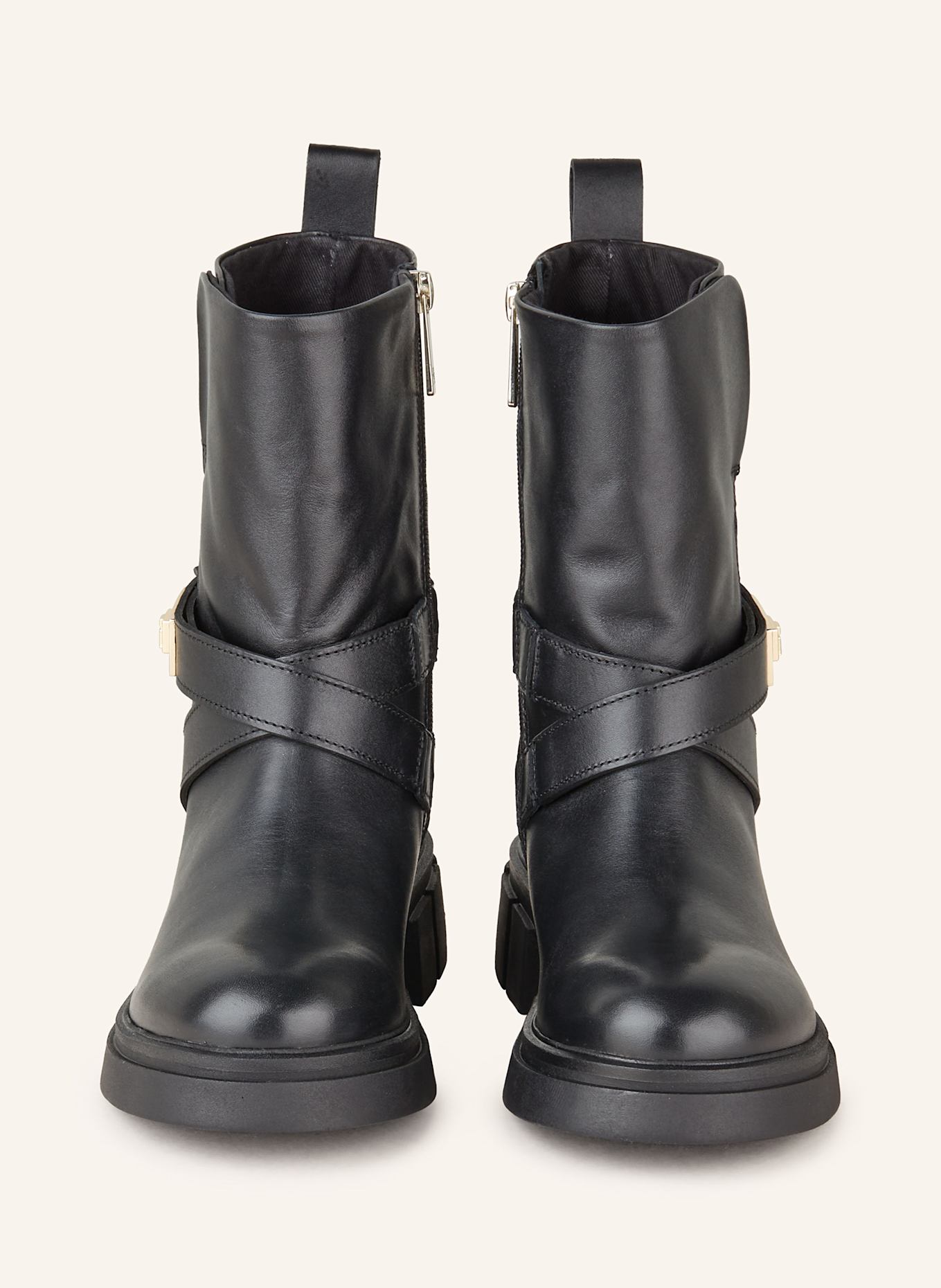 TOMMY HILFIGER Biker Boots in black