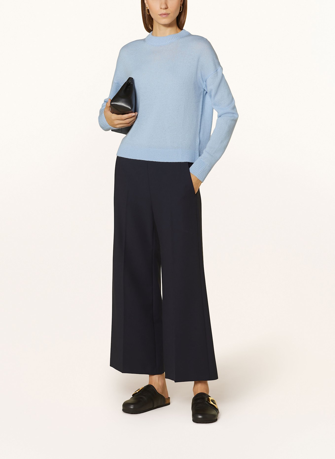 MRS & HUGS Pullover mit Cashmere: HELLBLAU