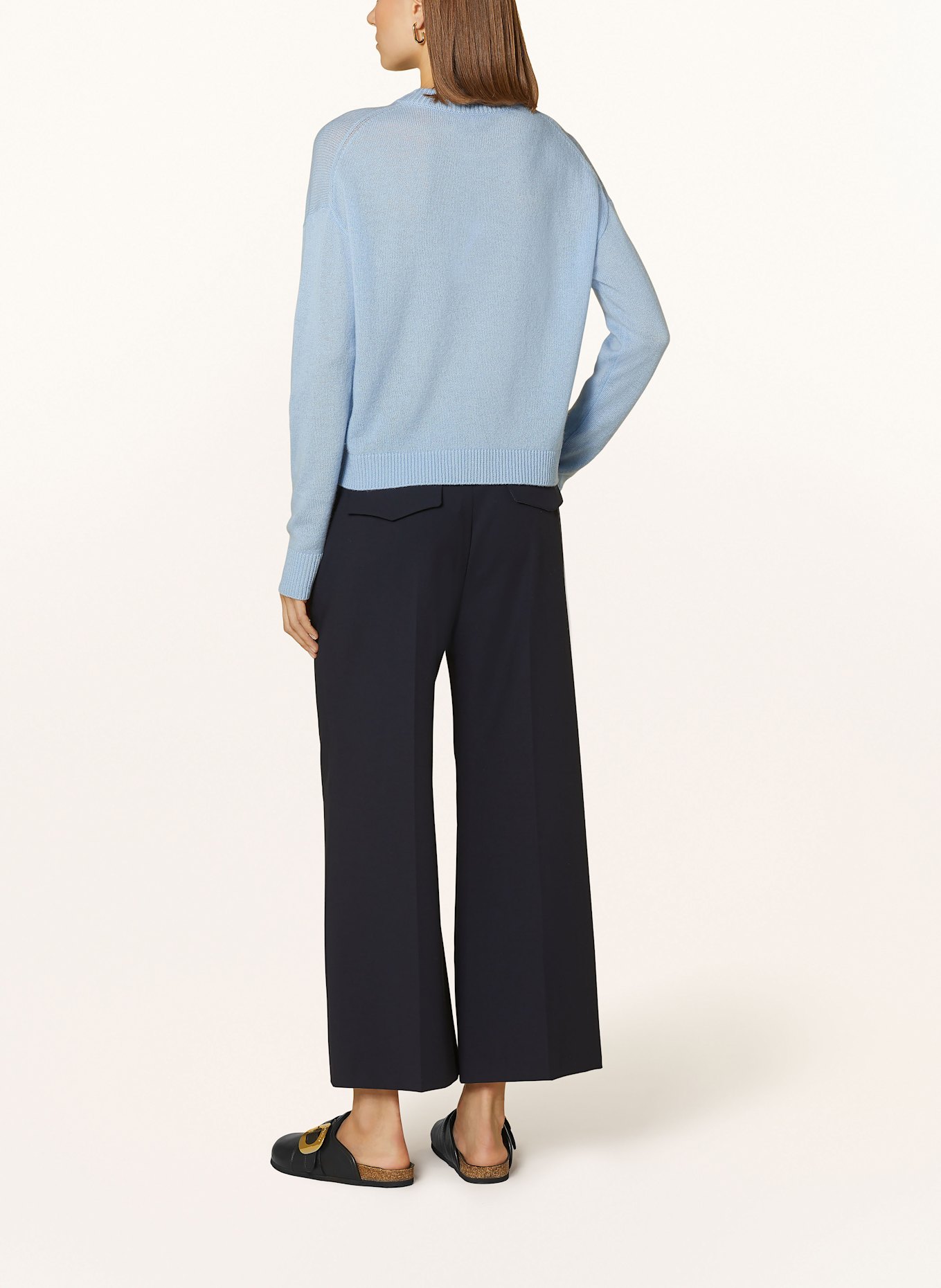 MRS & HUGS Pullover mit Cashmere: HELLBLAU