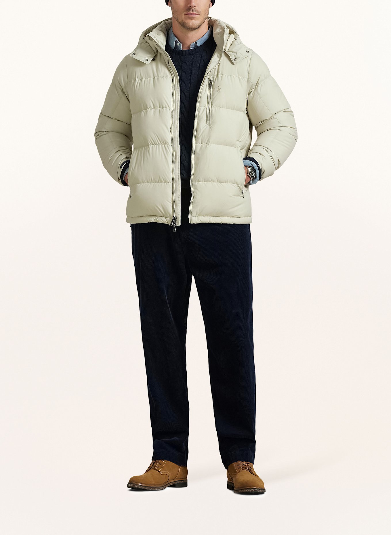 POLO RALPH LAUREN Big & Tall Daunenjacke: CREME