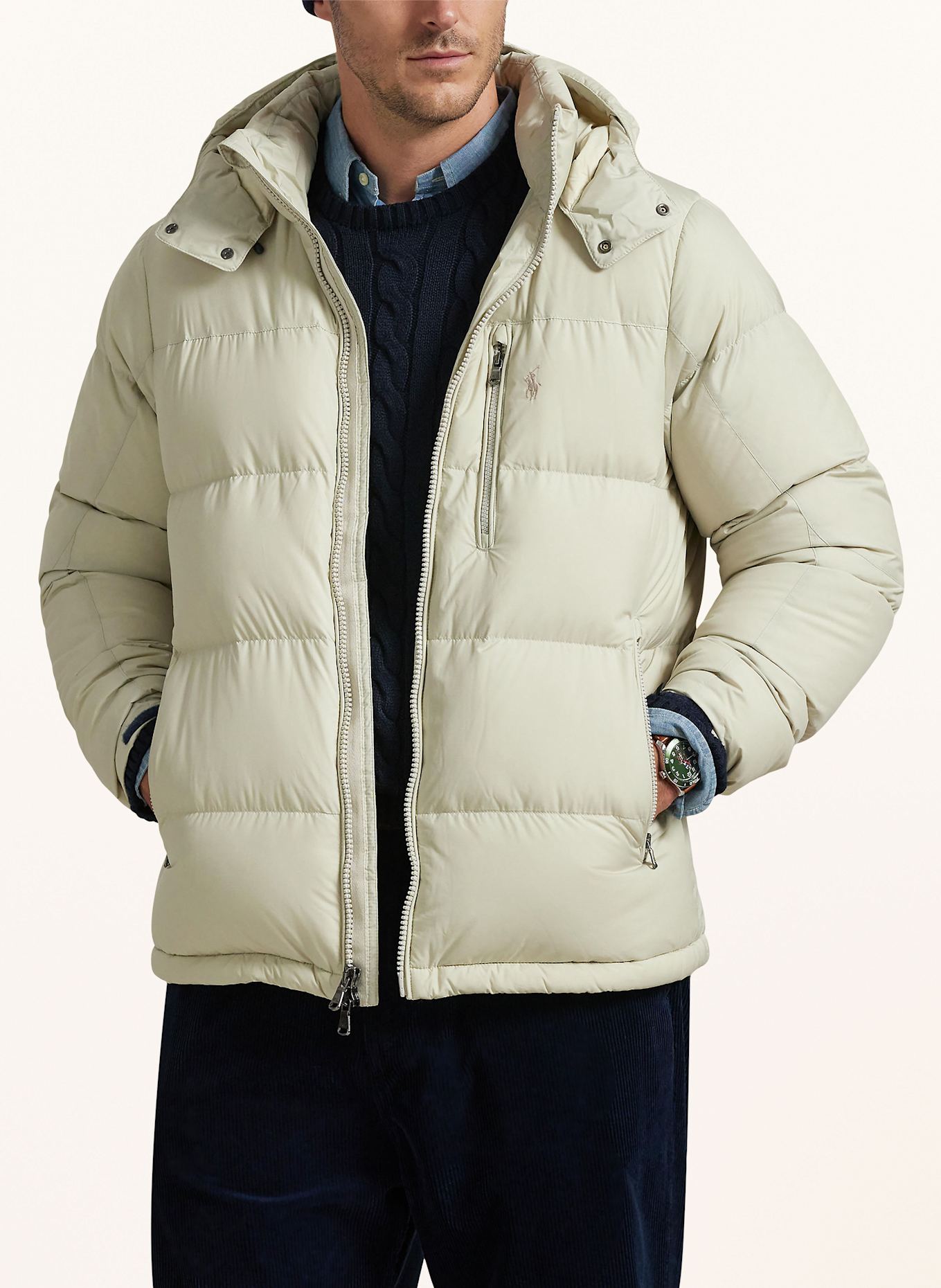 POLO RALPH LAUREN Big & Tall Daunenjacke: CREME
