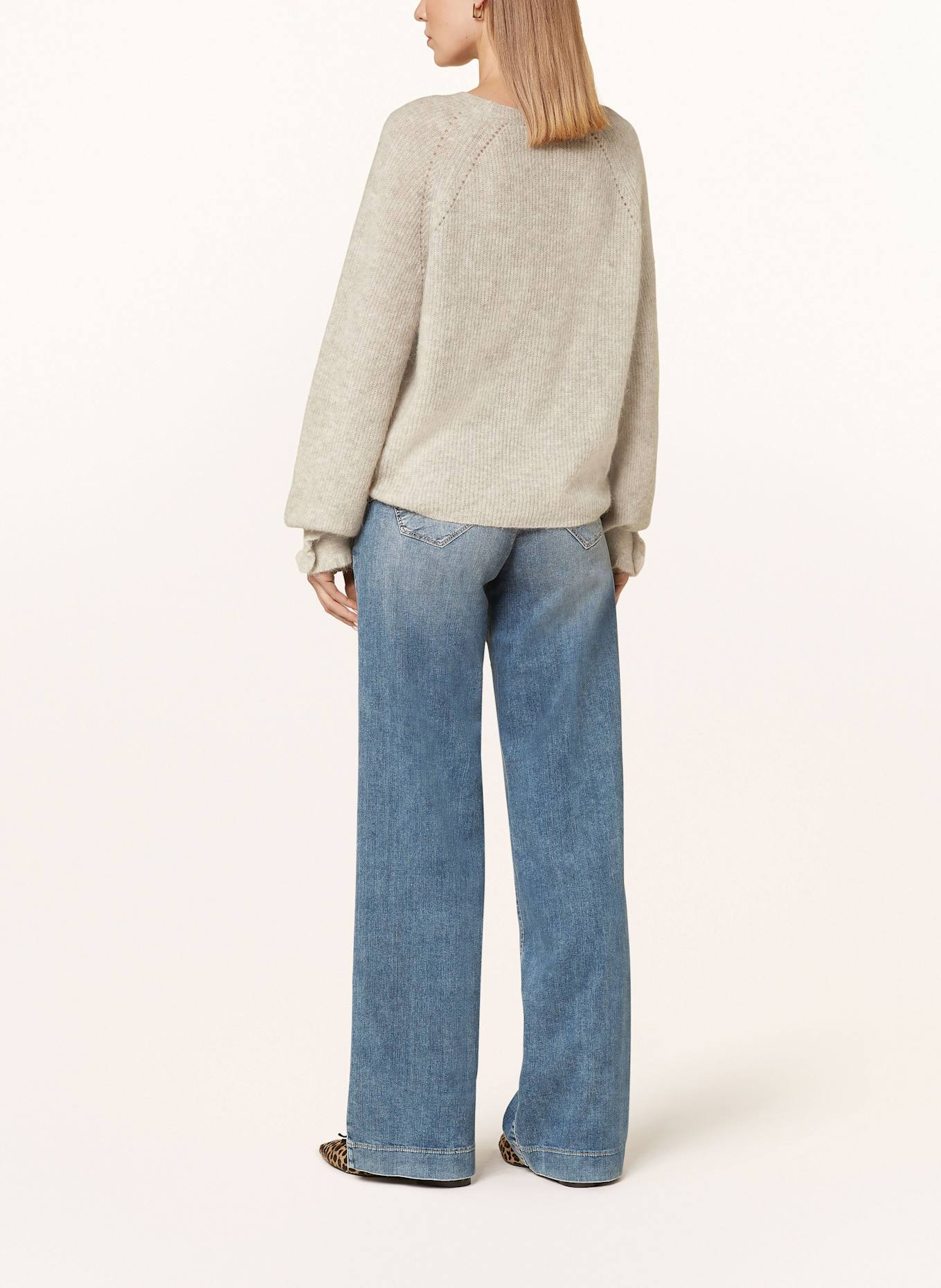 MAC Straight jeans PALAZZO: D459 river blue destroyed