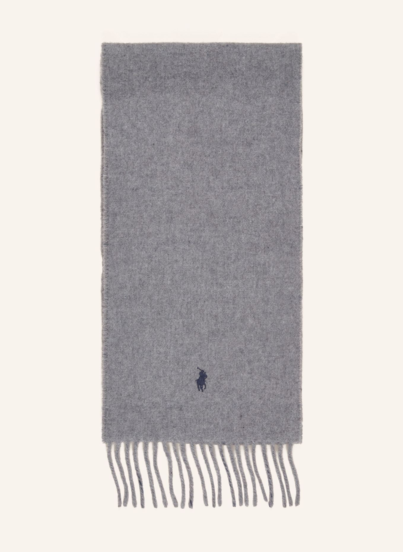 POLO RALPH LAUREN Schal: GRAU / DUNKELBLAU