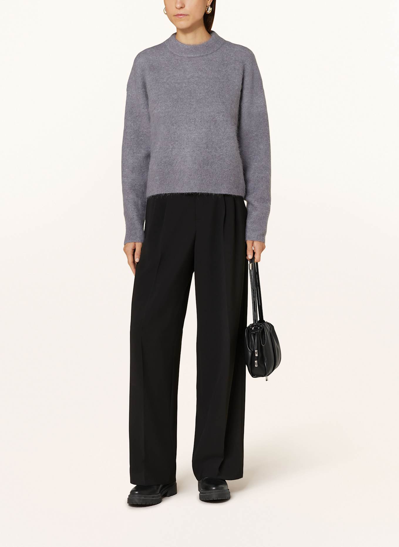 Filippa K Pullover mit Alpaka: BLAUGRAU