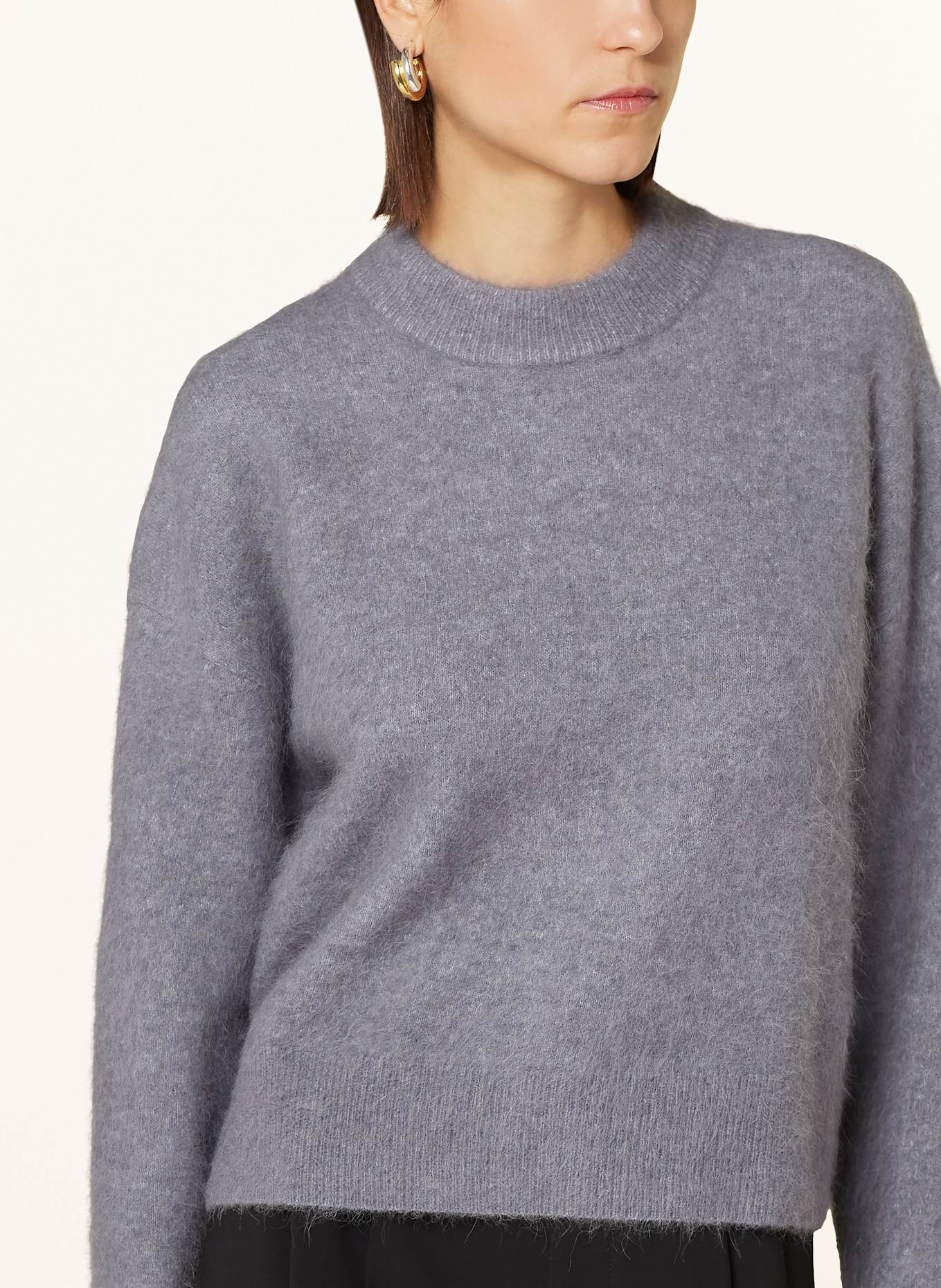 Filippa K Pullover mit Alpaka: BLAUGRAU